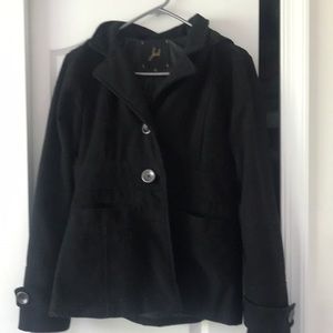 Black pea coat